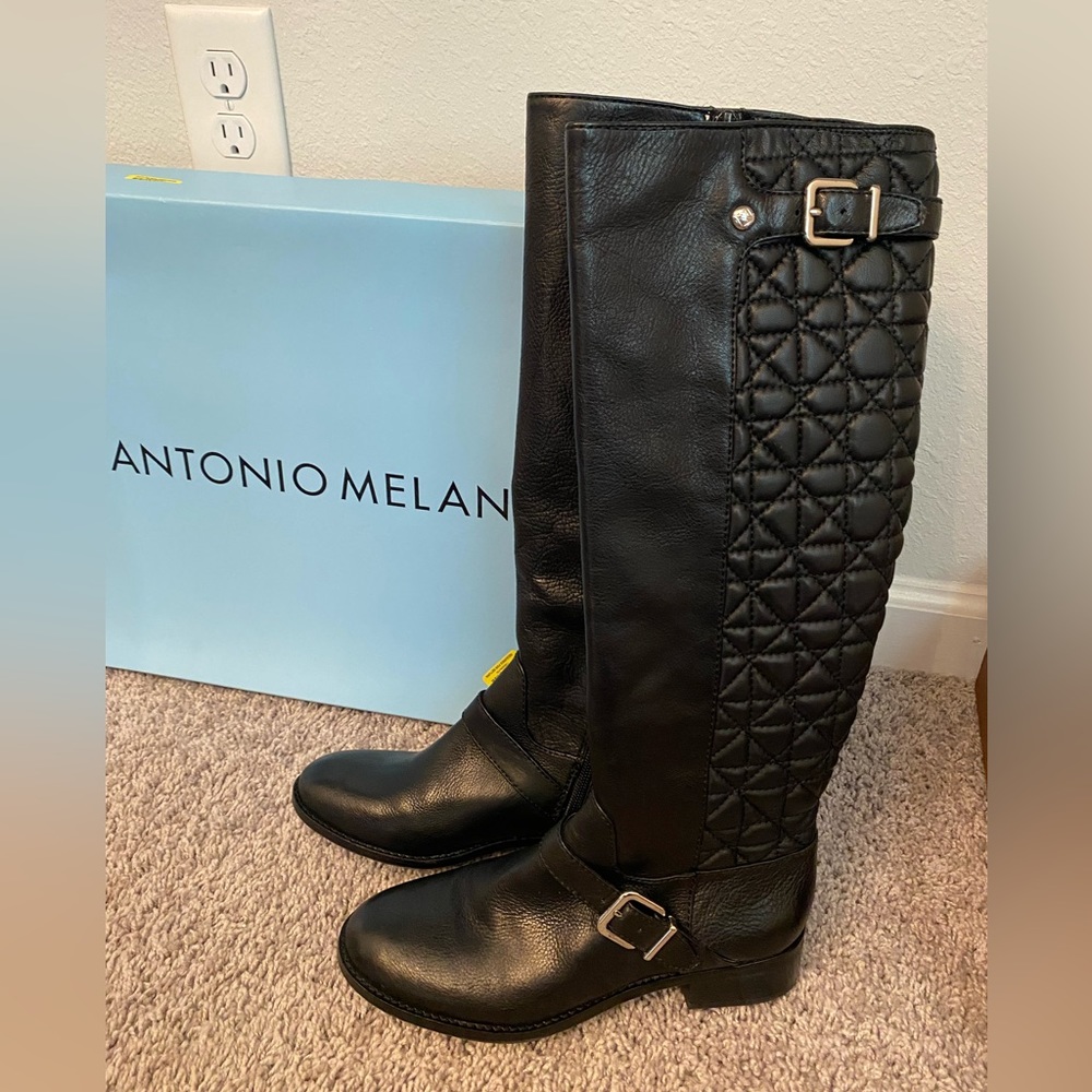 Antonio Melani black mid calf boots 7M